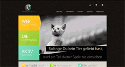 Desktop Screenshot of animalsliberty.de