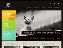 Tablet Screenshot of animalsliberty.de